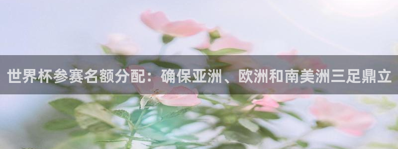 世界杯比赛赛程：世界杯参赛名额分配：确保亚洲、欧洲和南美洲三足鼎立