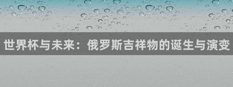 联赛杯直播：世界杯与未来：俄罗斯吉祥物的诞生与演变